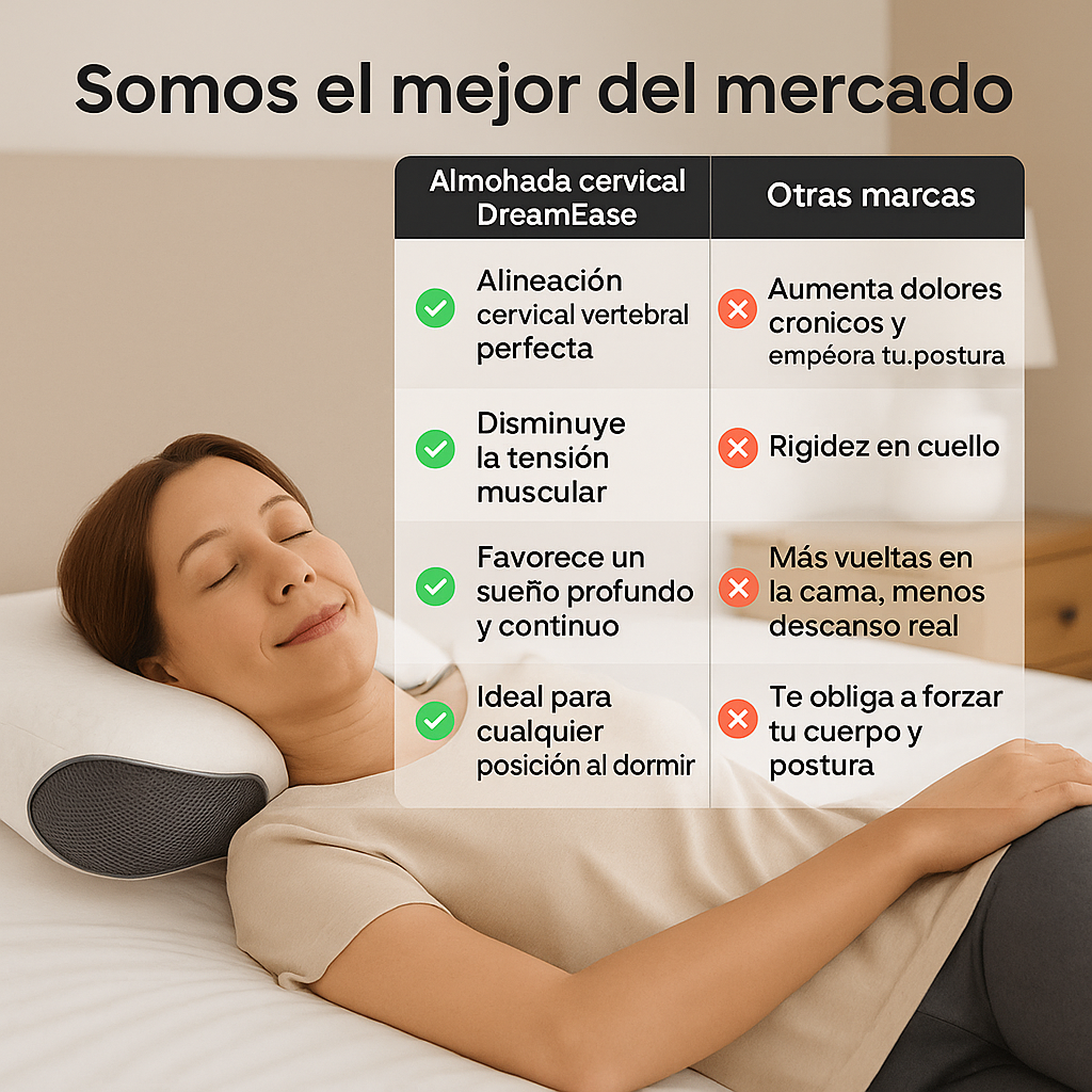 Almohada Cervical DreamEase™ 2X1