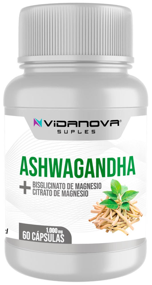 Ashwagandha Magnesio 1.000mg 60 Caps.