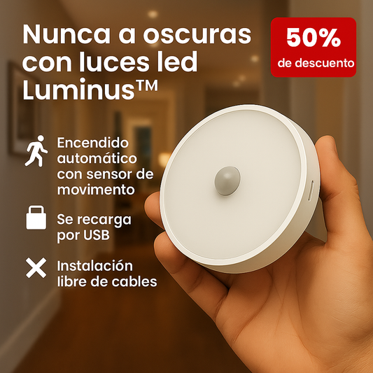 Pack 3 LED Inteligente Luminus™ c/sensor de movimiento